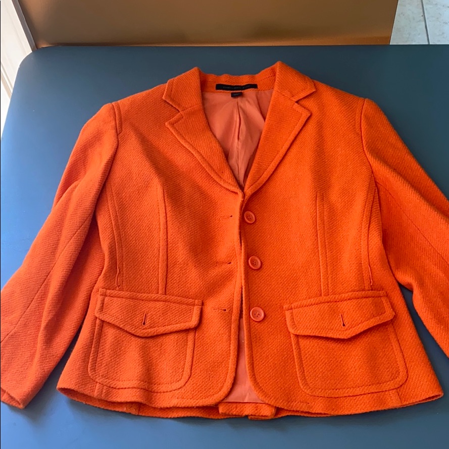 Orange Wool Jacket